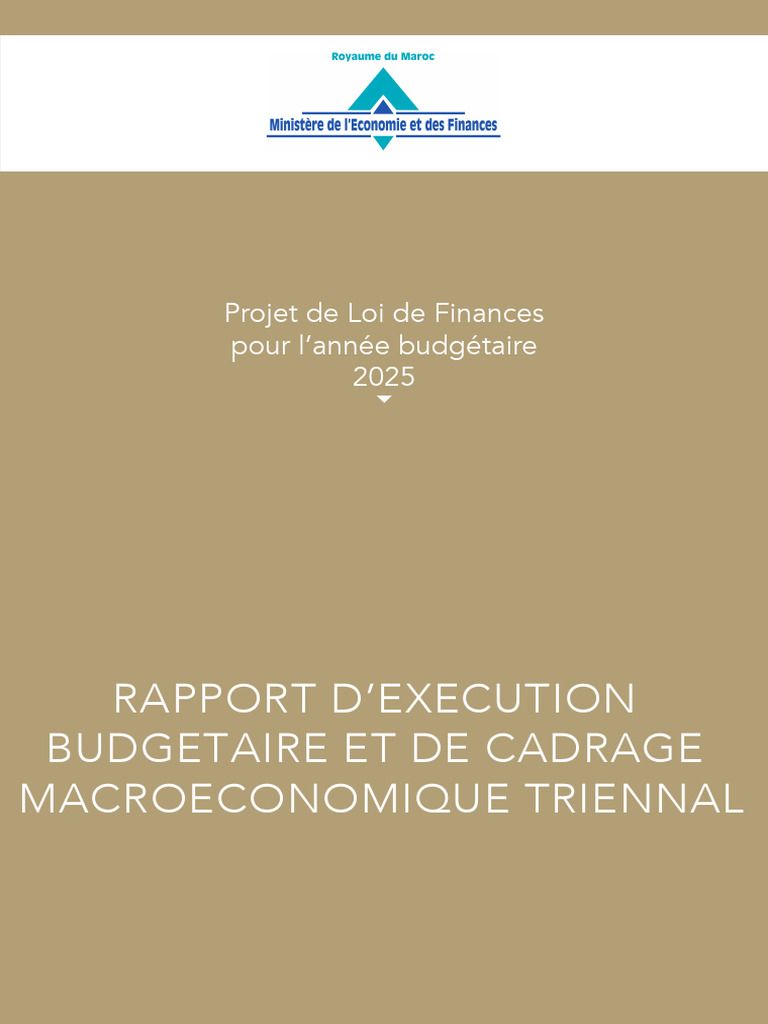 Projet de Loi de Finances 2025 Maroc | PDF