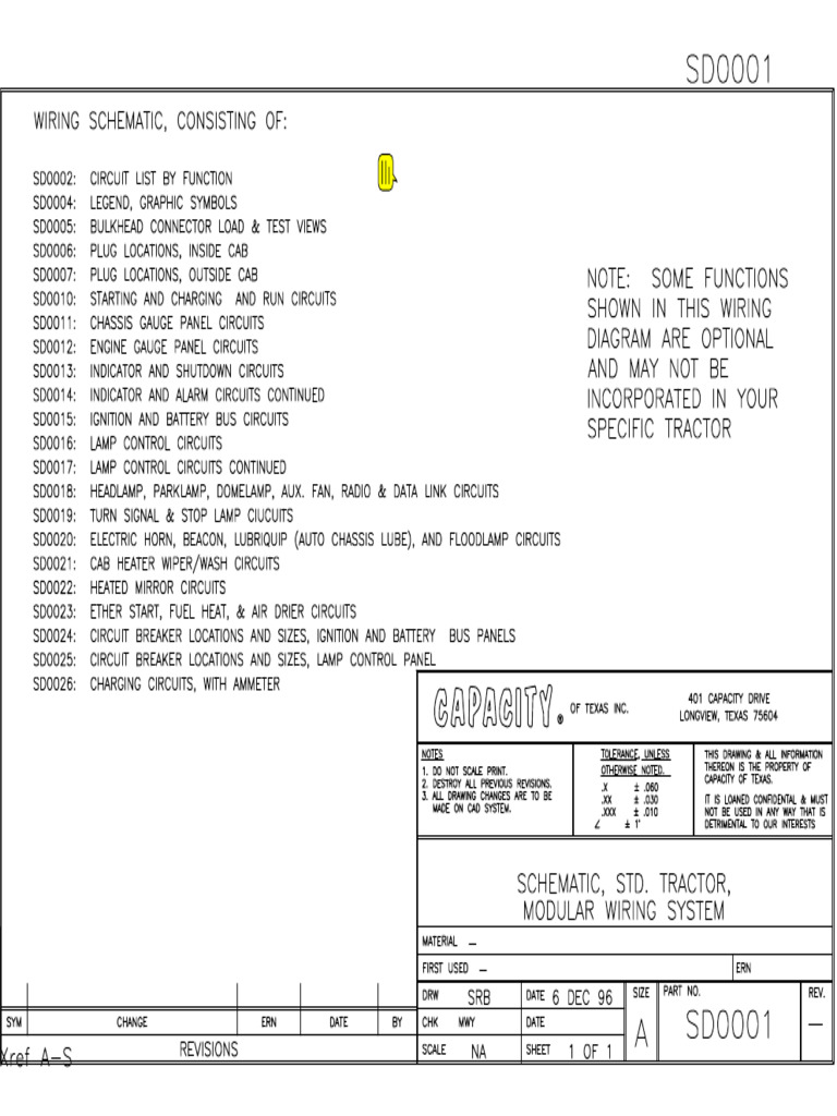 6BT Wiring Schematics With VistaII Cab Prior To Aug 2000 Production | PDF