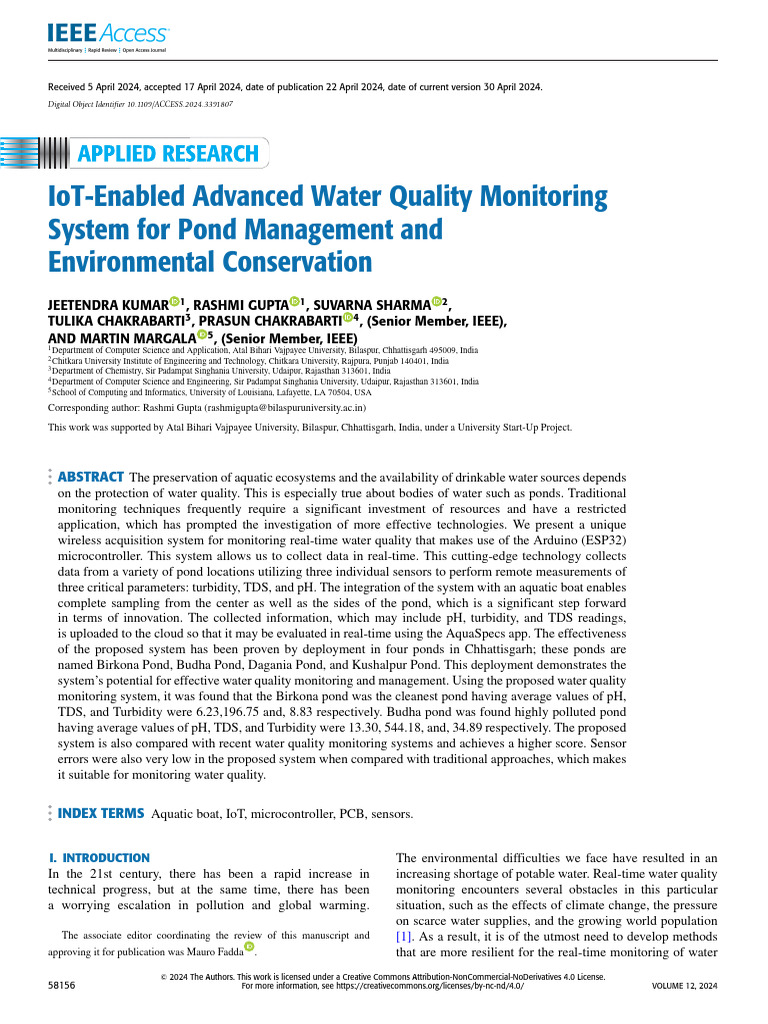 Clean Water Org using technology for water monitoring