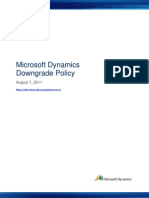 Microsoft Dynamics Downgrade Policy Final