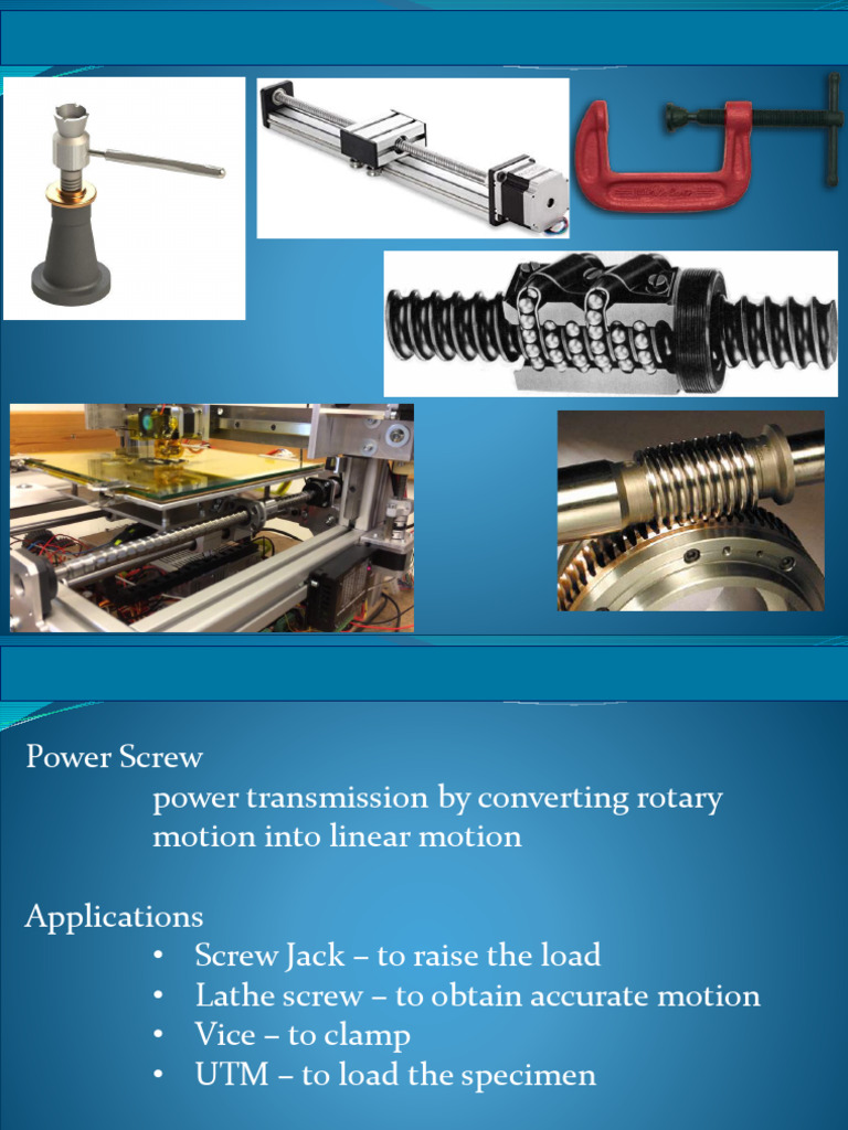 Power Screws and Bolts | PDF