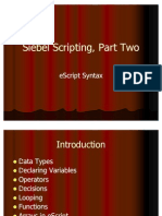 Siebel Scripting 3