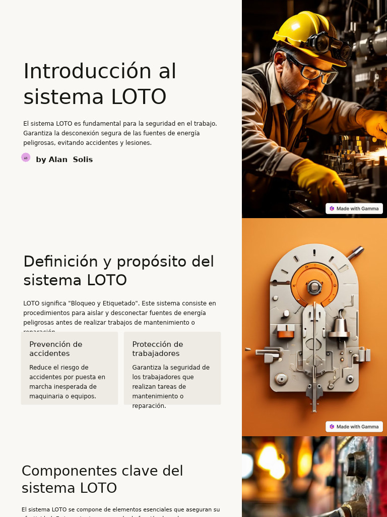 Introducción al Sistema LOTO en Seguridad | PDF | Cumplimiento normativo