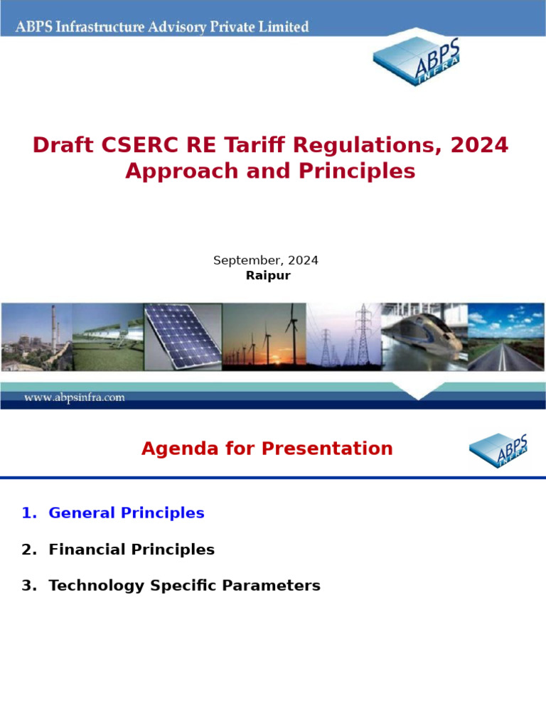 CSERC RE Tariff Regulations, 2024 - R1 | PDF