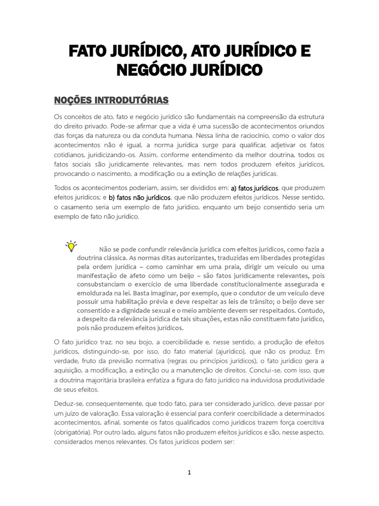 Fato Jurídico | PDF