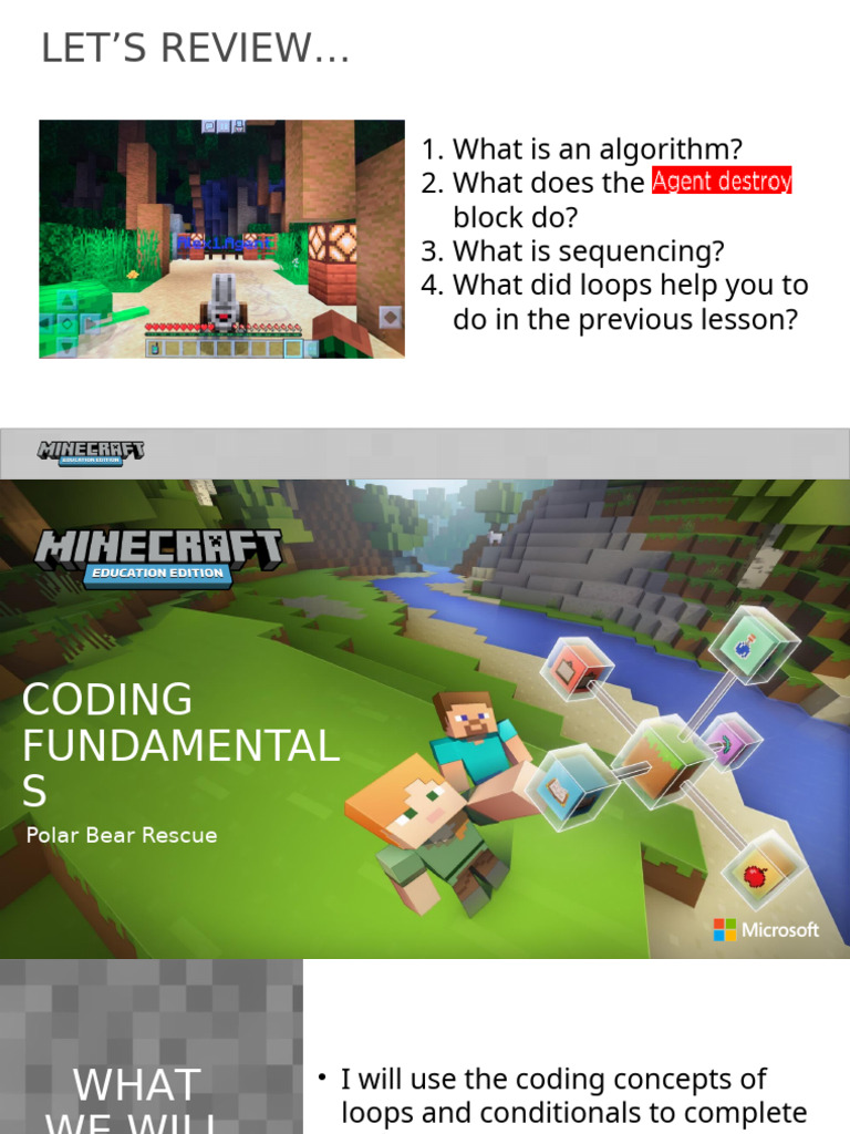 Coding Fundamentals Part 1 - Polar Bear Rescue - Presentation | PDF