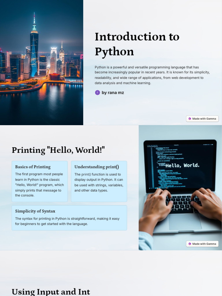 Introduction-to-Python | PDF