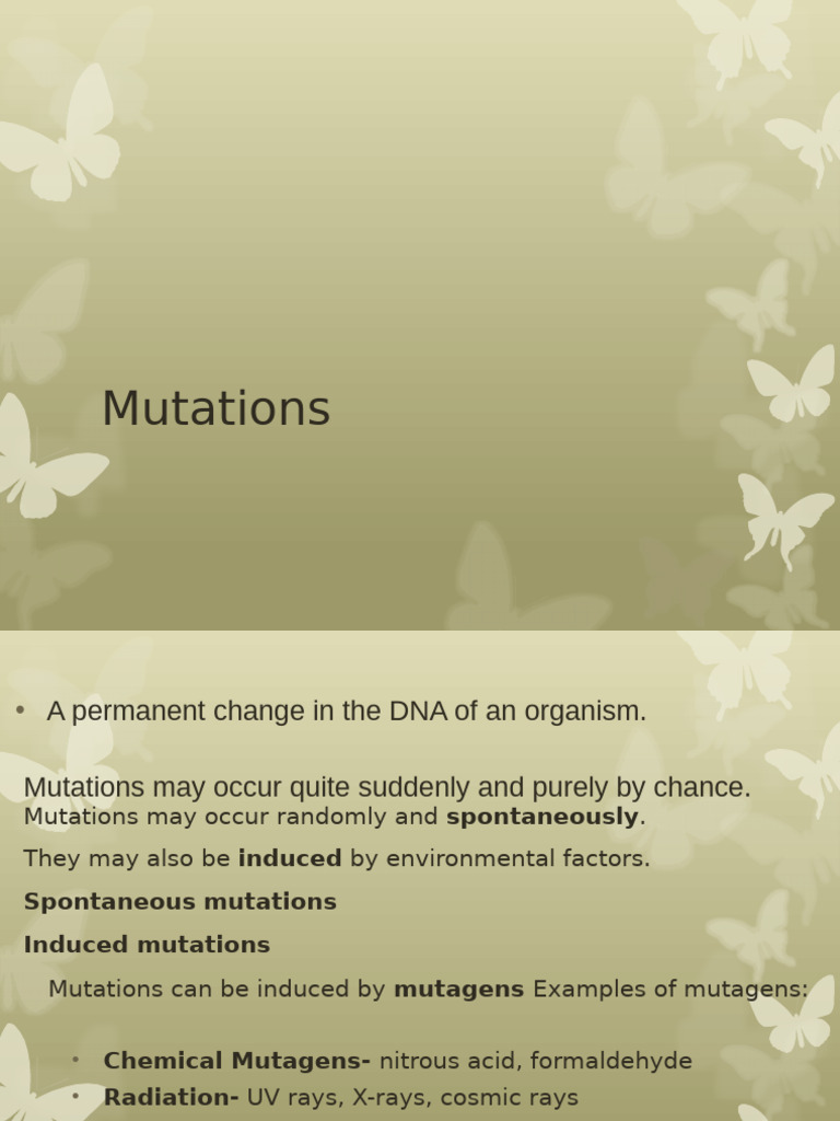 Mutations | PDF