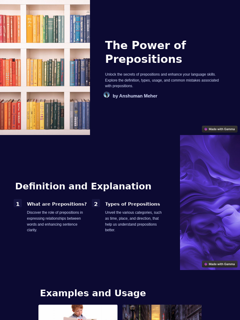 The Power of Prepositions | PDF