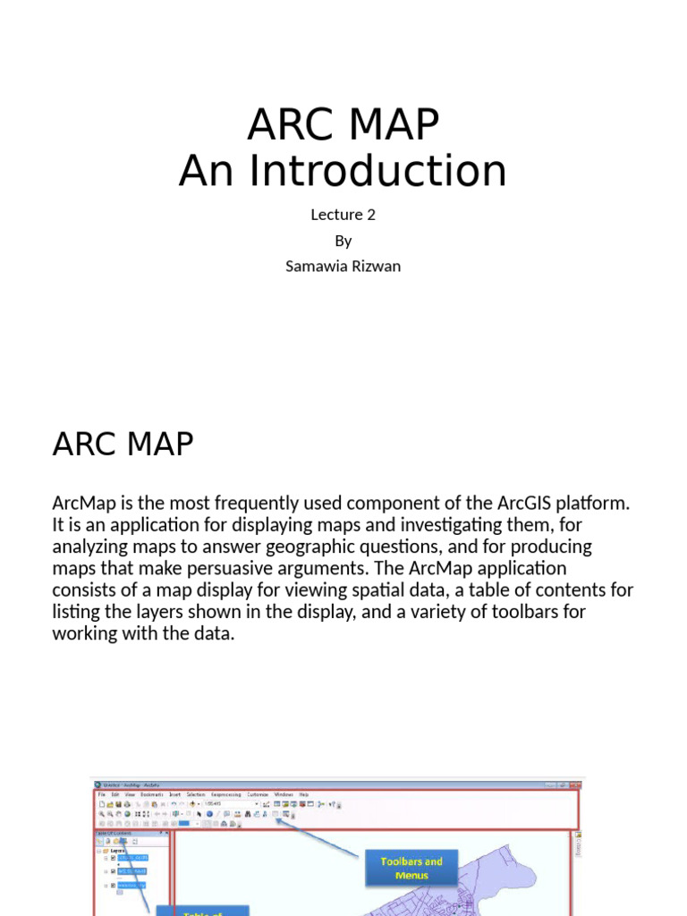 Arc MAp Introduction | PDF