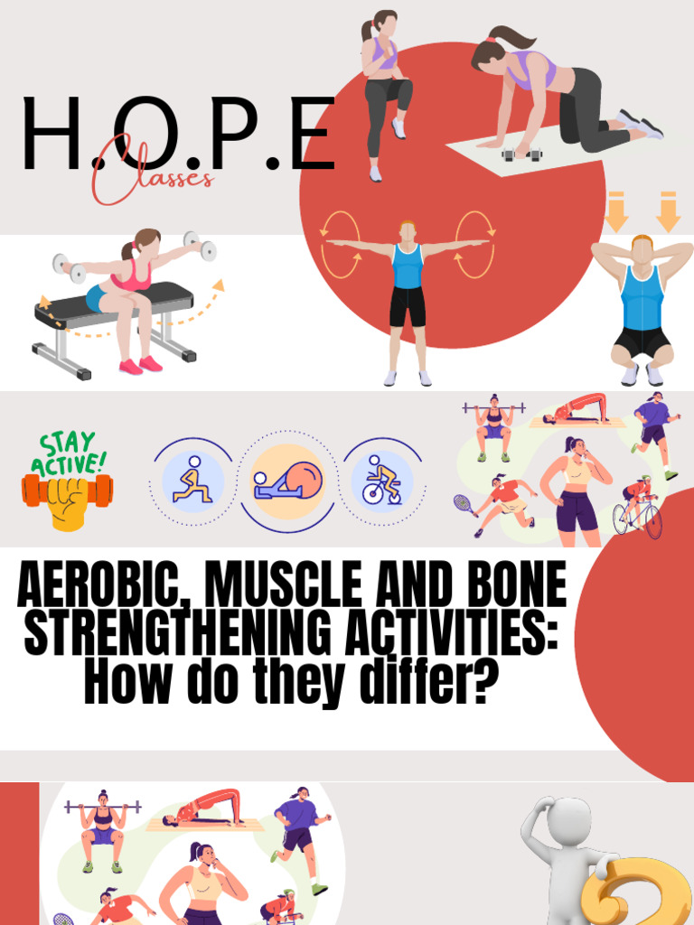 Aerobic Muscle Strengthing and Bone Strengthening | PDF