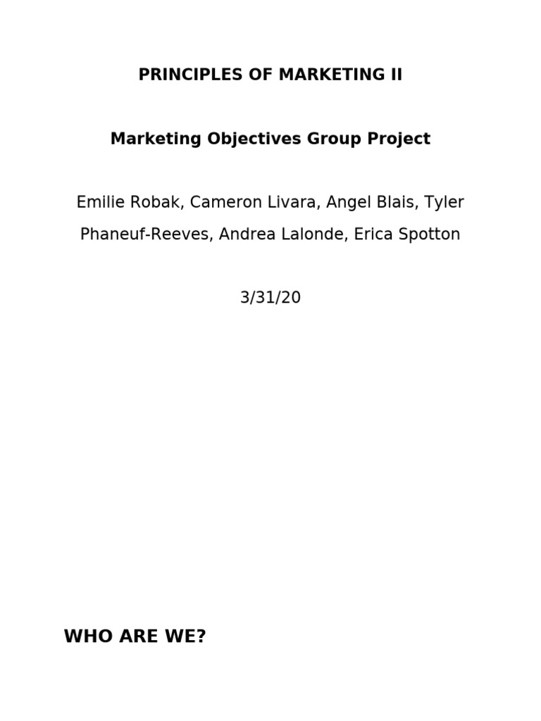 Marketing Group 5 Project | PDF