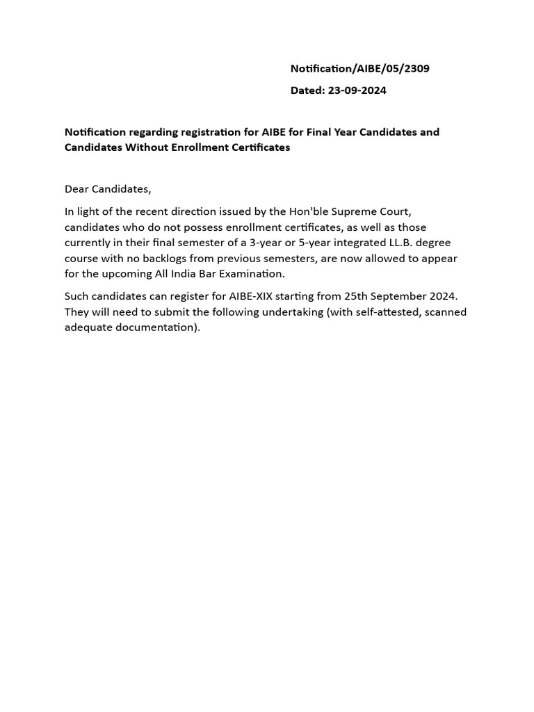 Notification v.01 1 | PDF