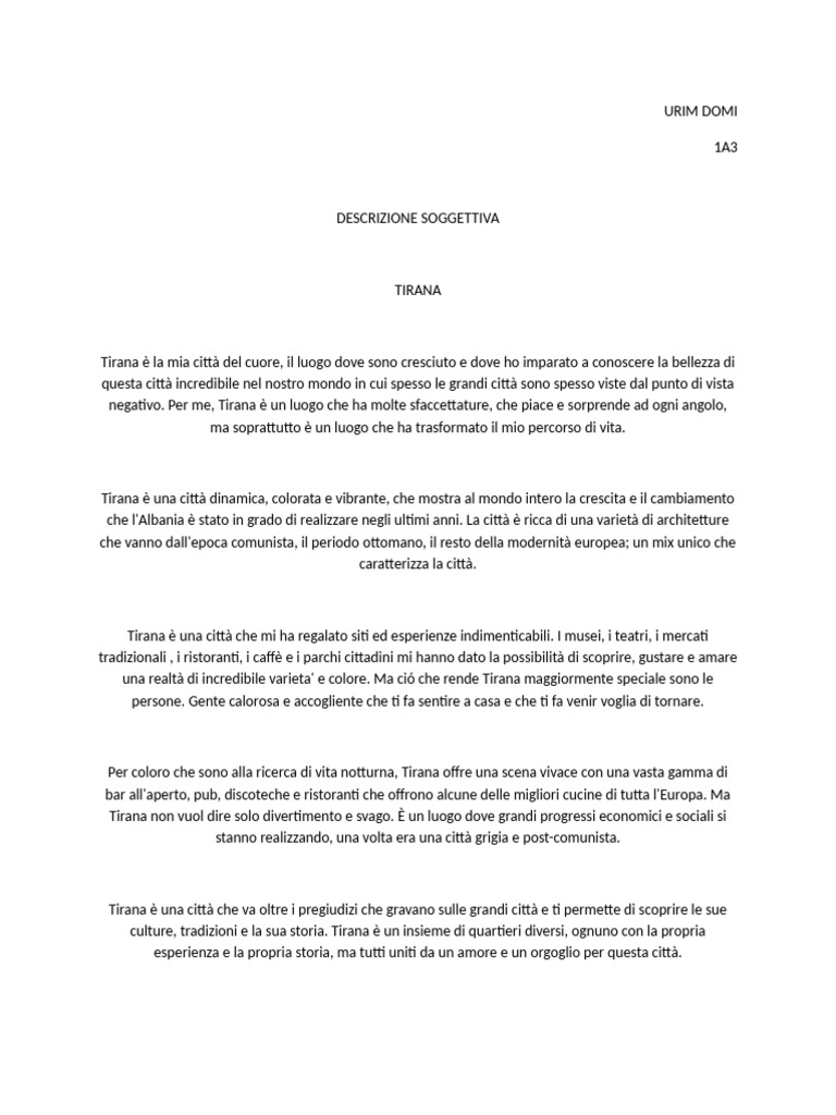 Descrizione Soggettiva | PDF