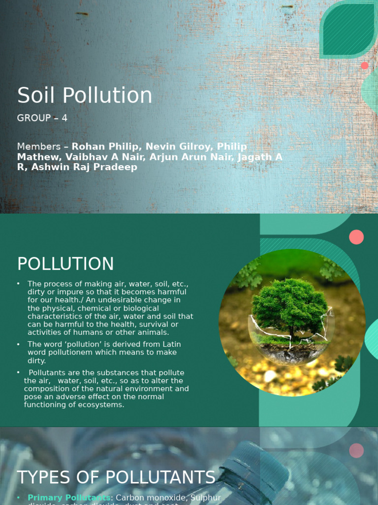 TYPES OF SOIL POLLUTION PDF visual data 3