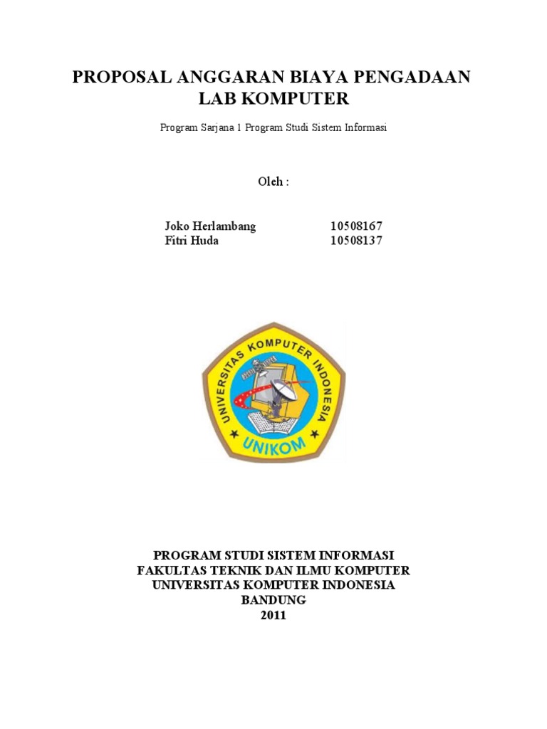 Proposal Pengadaan Lab Komputer