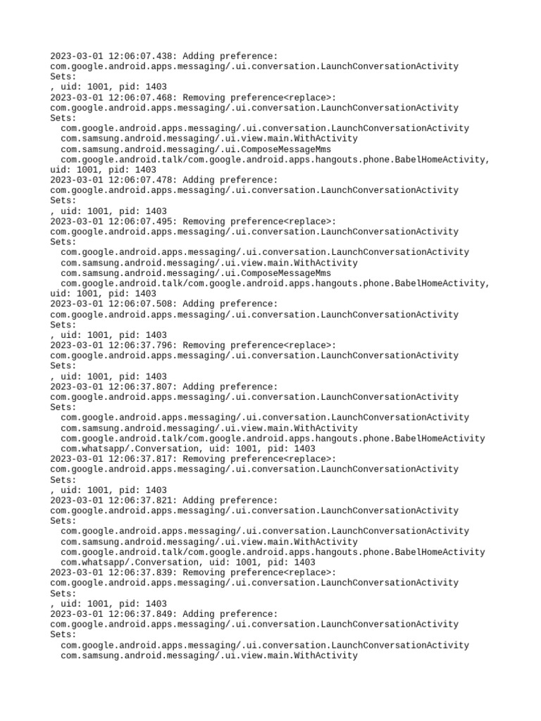 PM Debug Info | PDF