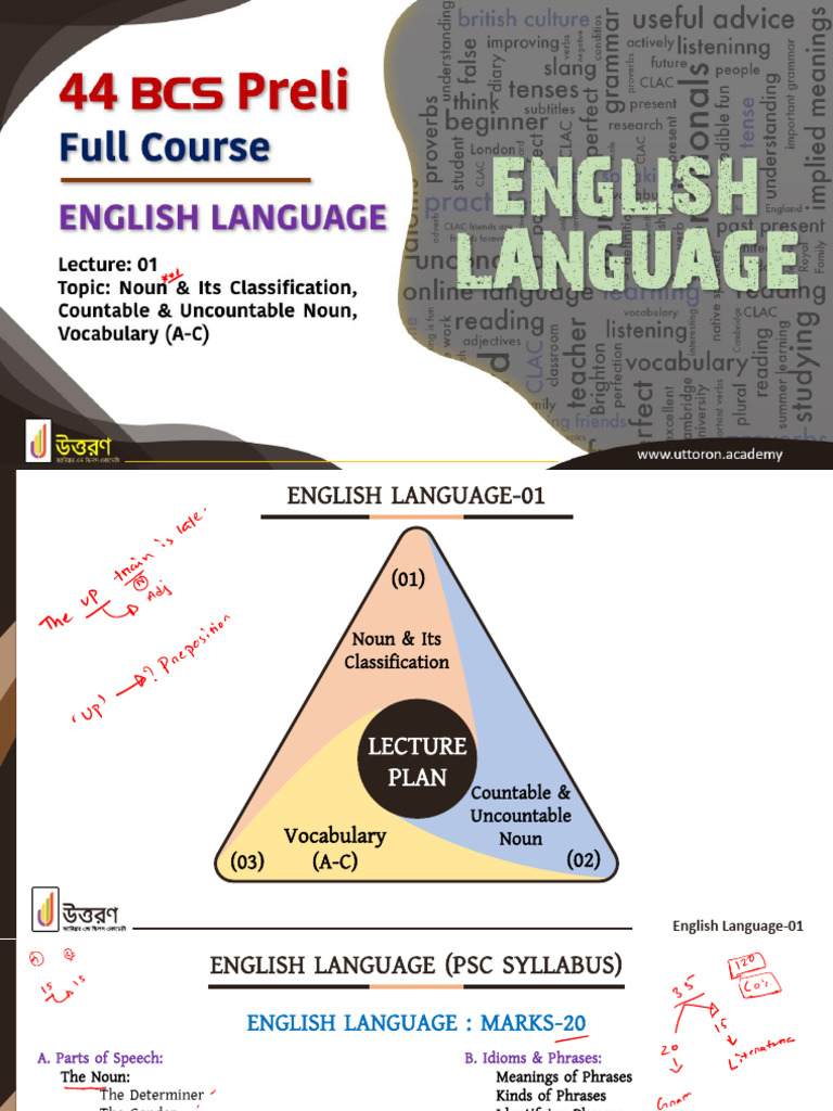 BCS English | PDF | English Language | Verb