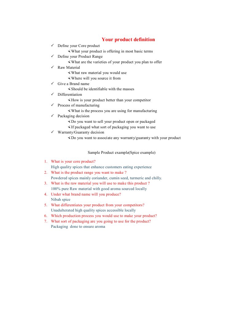 Defining a Product | PDF