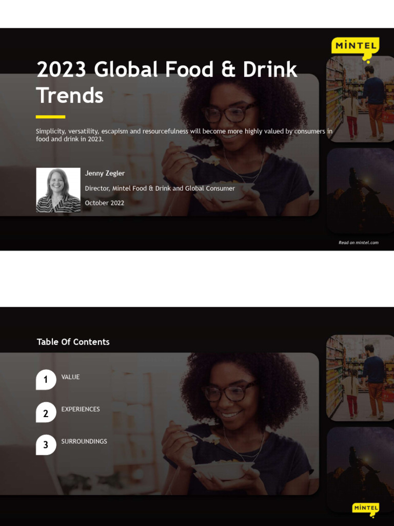2023 Global Trends - Food and Drink | PDF