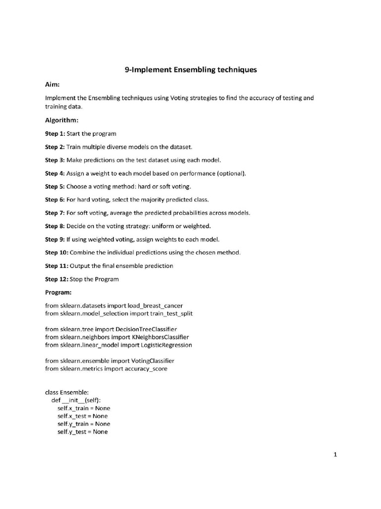 Aiml 9 | PDF