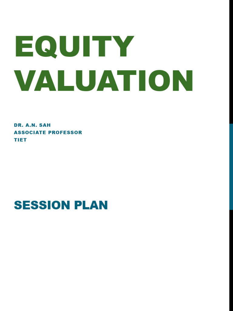 Equity Valuation Pdf
