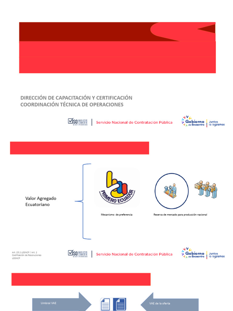 Cálculo del VAE SERCOP 2025 | PDF | Valor añadido | Tecnología