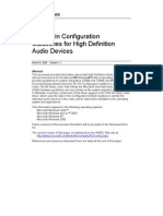 Pin Configuration Guidelines For High Definition Audio Devices