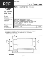 NBR 13582 - Telha Ceramica Tipo Romana
