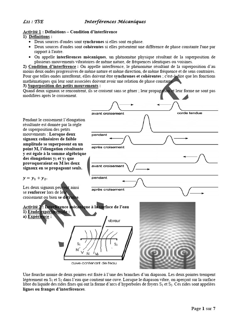 L11 Interférence Mécanique | PDF