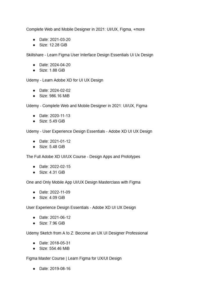 Ui - Ux Figma Courses | PDF