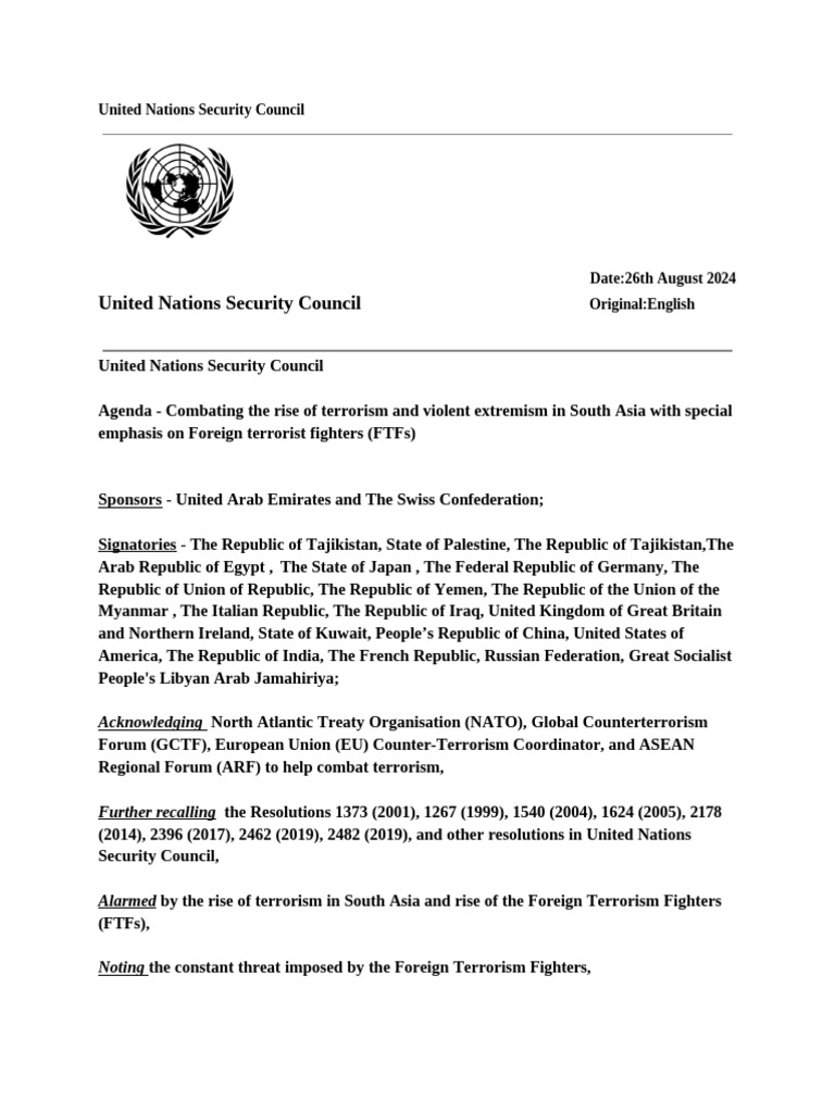 United Nations Security Council | PDF