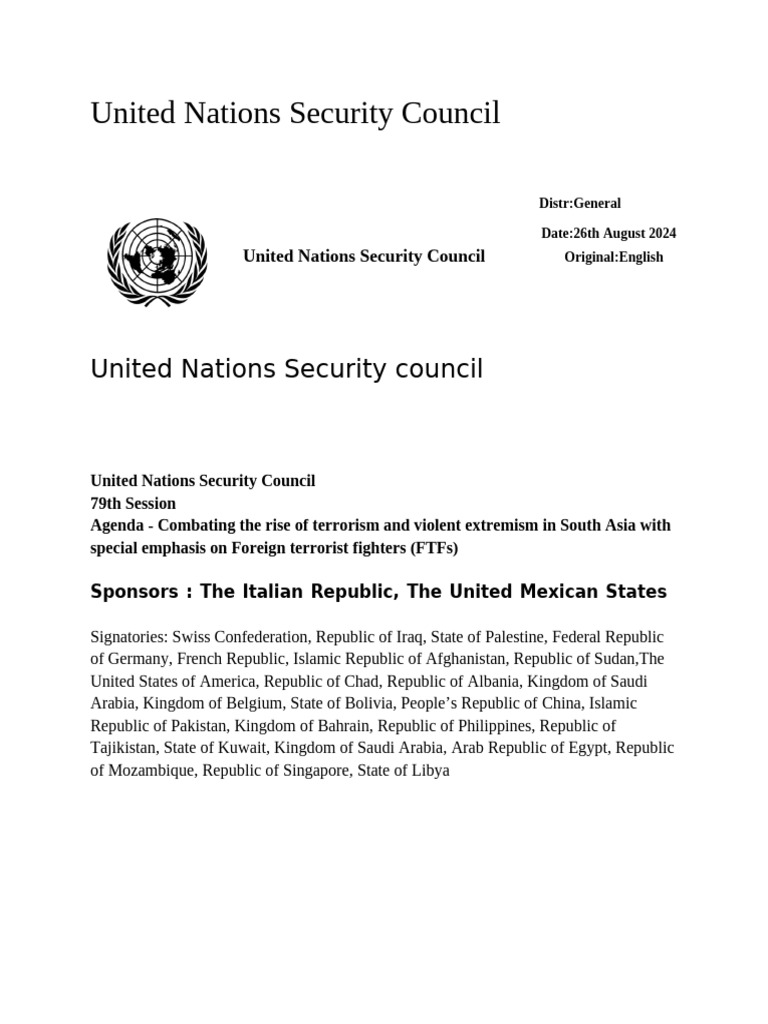 United Nations Security Council | PDF