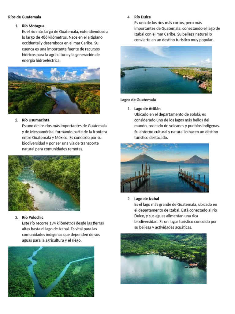 Ríos de Guatemala | PDF