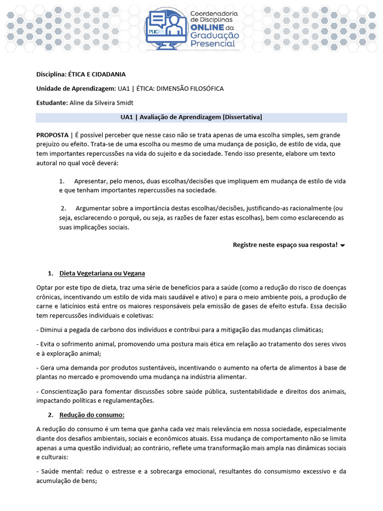 Ua2 - Aline Smidt | PDF