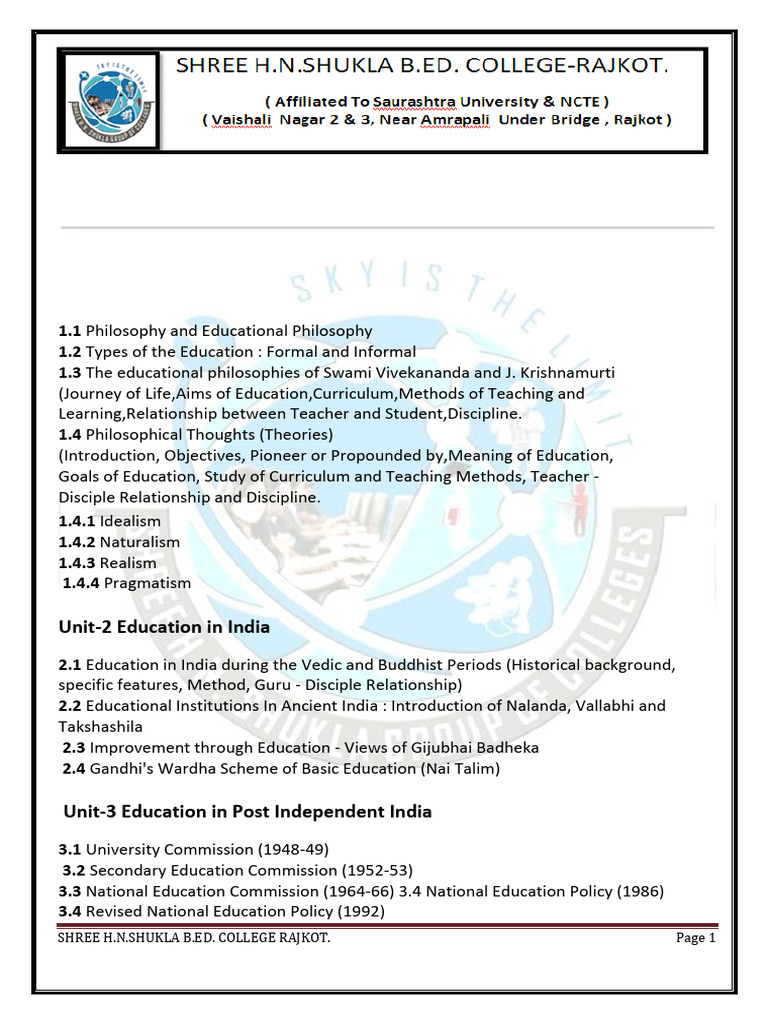 Pe 2 Perspective In Education Pdf