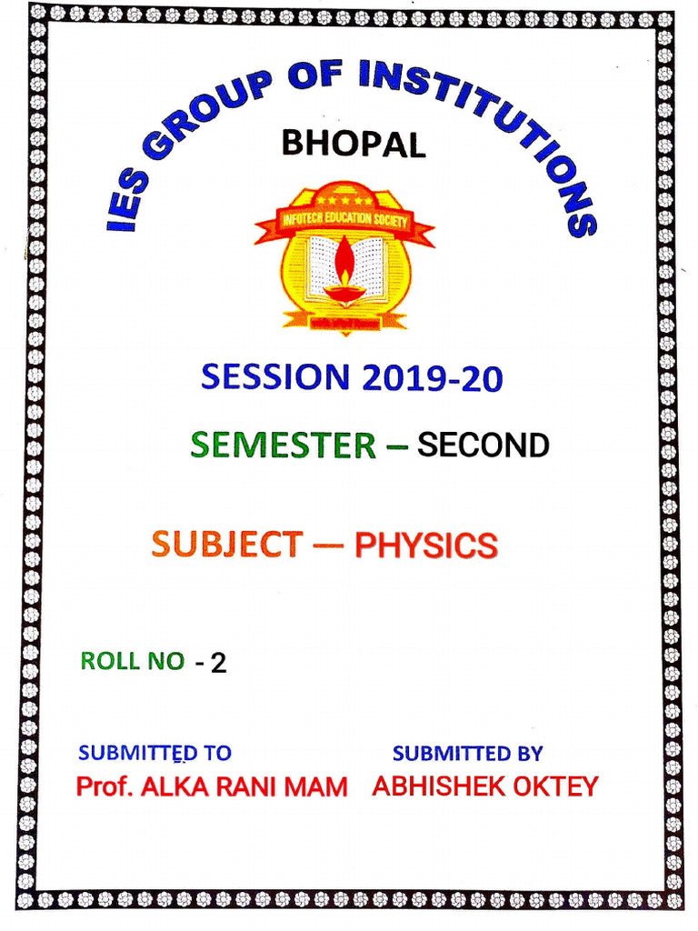 Physics assignment pdf