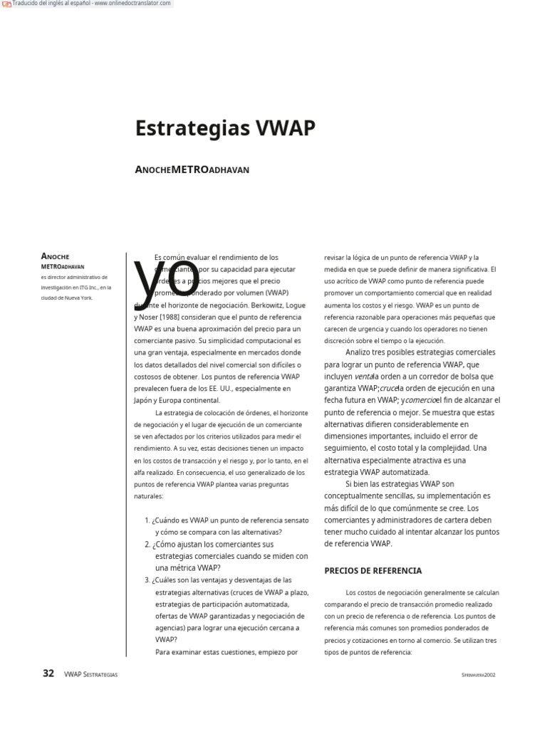 Vwap-Trading - En.es | PDF
