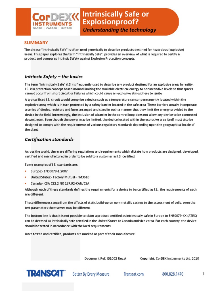 Cordex Is Explosion Proof | PDF | Electromagnetism | Electricity