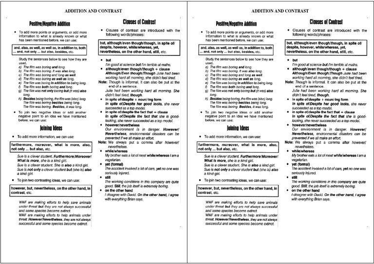 Addition and Contrast Techniques Explained | PDF