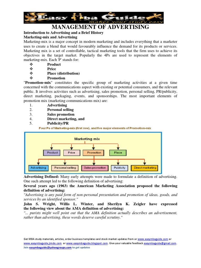 Advertising Management Guide | PDF | Marketing Communications | Advertising