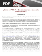 Quien Voto a Favor de La Rp