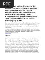 Download Studi Korelasi Sanitasi Lingkungan Dan Higiene Perorangan Ibu Dengan Kejadian Diare Pada Balita Usia 1 by   SN77227835 doc pdf