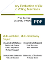 A Laboratory Evaluation of Six Electronic Voting Machines 