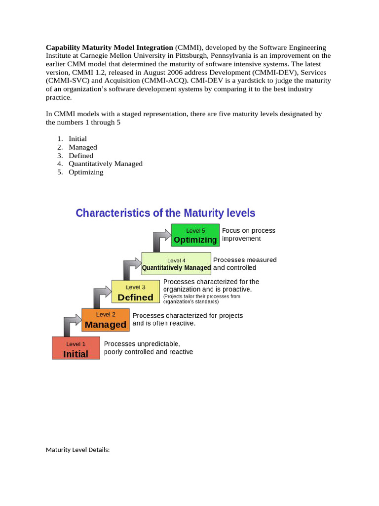 Capability Maturity Model Integration&ISO | PDF