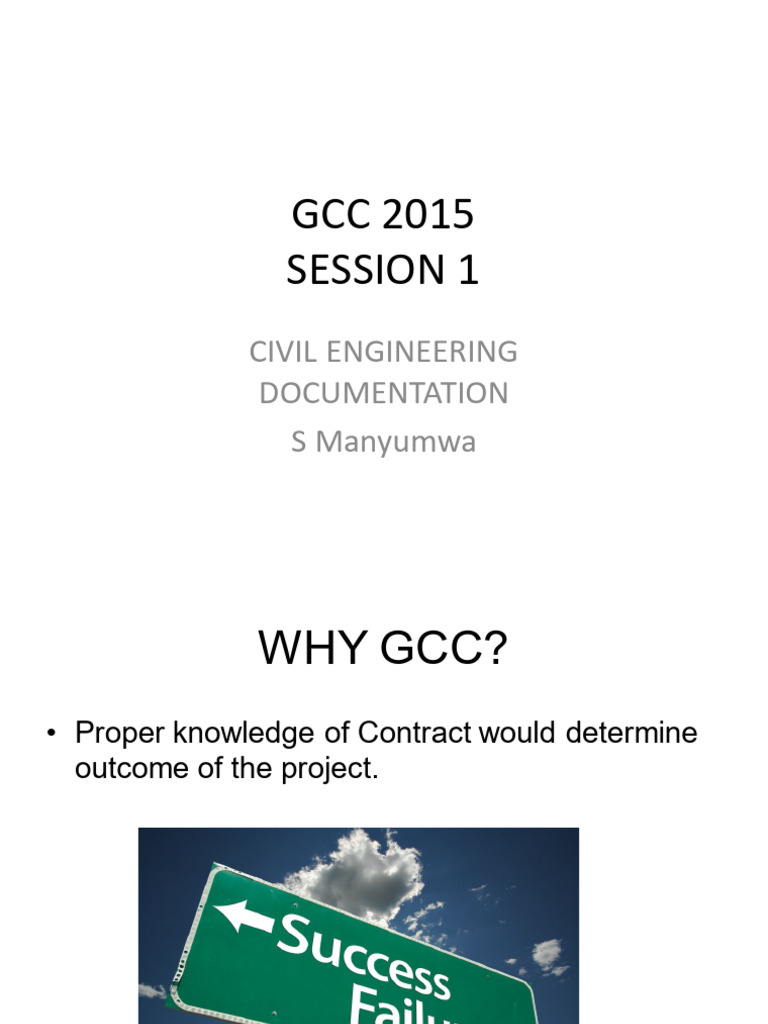 GCC 2015 Session 1 Clauses 1 - 4 | PDF