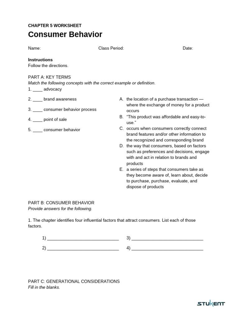 Chapter 5 worksheet student version pdf