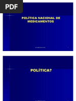 Política Nacional de Medicamentos(RESUMO)