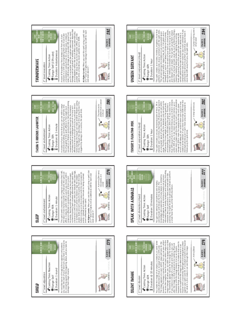 DD 5e Spell Cards ALL (1) 8 PDF