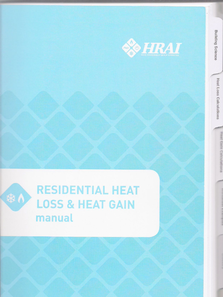 スーパーセール タイムセール 時間 HRAI Residential Heat Loss and Heat Gain Manual - New0 | PDF 靴